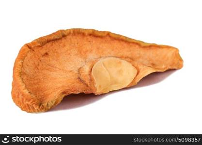 The Dried Apple on the white background