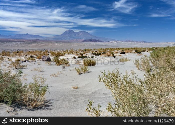 The dry and arid Atacama Desert region of northern Chile, South America.