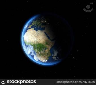 The Earth from space. Africa