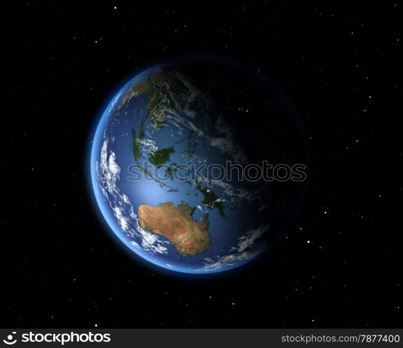 The Earth from space. Australia and Oceania