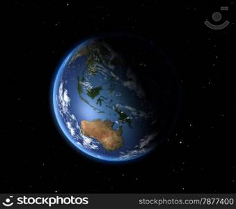 The Earth from space. Australia and Oceania