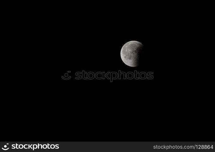 The Earth’s Moon. 2018 lunar eclipse
