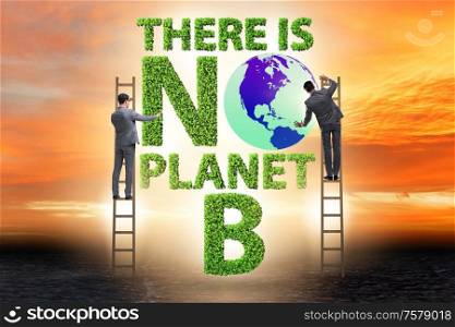 The ecological concept - there is no planet b. Ecological concept - there is no planet b