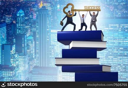 The education concept with books and people. Education concept with books and people