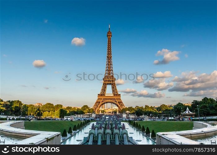The Eiffel Tower, symbol of Paris, France