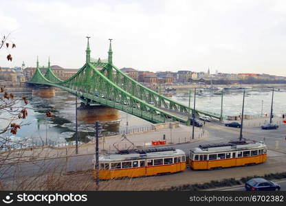 The Elizabeth Bridge Budapest, Hungary.