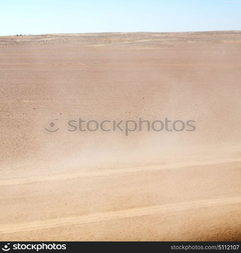 the empty quarter and outdoor sand dune in oman old desert rub al khali