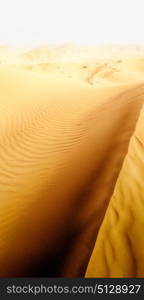 the empty quarter and outdoor sand dune in oman old desert rub al khali