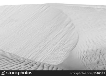 the empty quarter and outdoor sand dune in oman old desert rub al khali