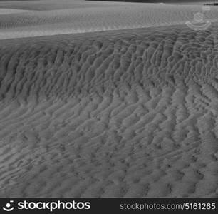 the empty quarter and outdoor sand dune in oman old desert rub al khali