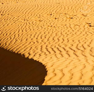 the empty quarter and outdoor sand dune in oman old desert rub al khali