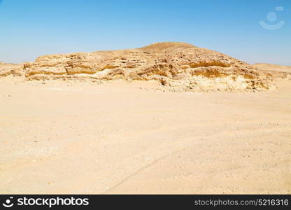 the empty quarter and outdoor sand dune in oman old desert rub al khali