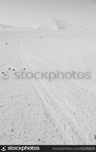 the empty quarter and outdoor sand dune in oman old desert rub al khali