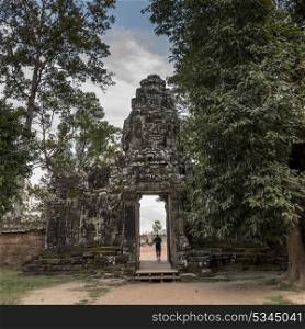 The entrance gate of Banteay Kdei, Angkor, Siem Reap, Cambodia