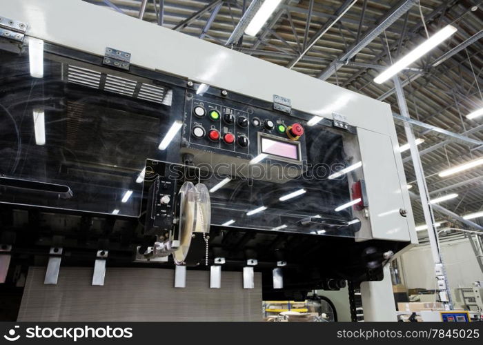 The equipment for a print in a modern printing house