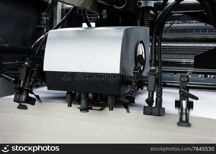 The equipment in a modern printing house