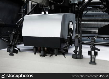 The equipment in a modern printing house