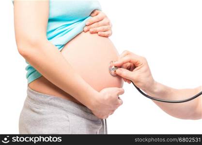 the expectant mother and the attending obstetrician isolation
