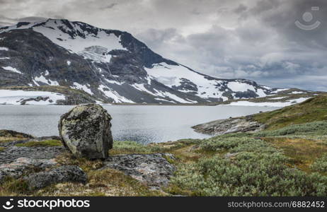 the famous County Road 55. Highest mountain road in Norway, part of National Tourist Route