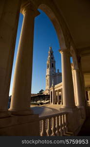 the famous old church of Fatima in Portugal