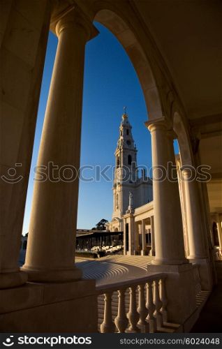 the famous old church of Fatima in Portugal