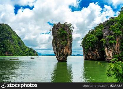 The famous rock at the James Bond island. Krabi. thailand
