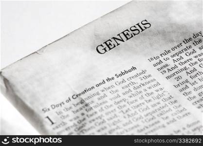 The first book of the bible, Genesis