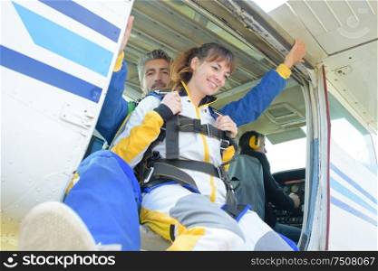 the first sky diving experience