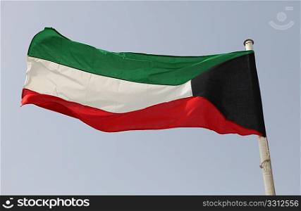 The flag of the Gulf Co-operation Council member, Kuwait