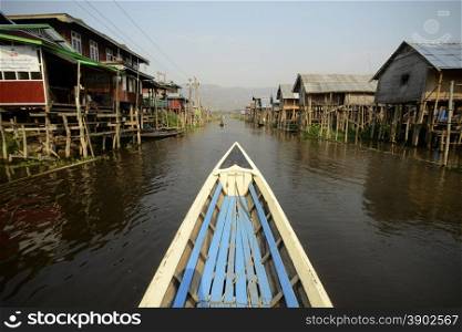 the floating gardens at the Inle Lake in the Shan State in the east of Myanmar in Southeastasia.. ASIA MYANMAR BURMA INLE LAKE FLOATING GARDENS