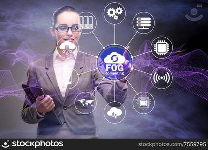 The fog and edge cloud computing concept. Fog and edge cloud computing concept