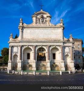 "The Fontana dell&rsquo;Acqua Paola also known as Il Fontanone ("The big fountain") is a monumental fountain located on the Janiculum Hill in Rome."