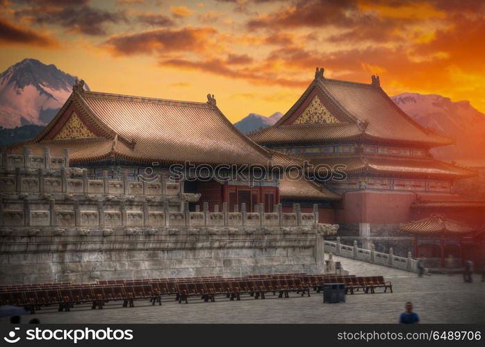 The Forbidden City is the largest palace complex in the world. Located in the heart of Beijing, China. Forbidden City is the largest palace complex in the world.