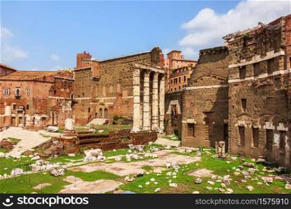 The Forum of Augustus in Rome, Italy.