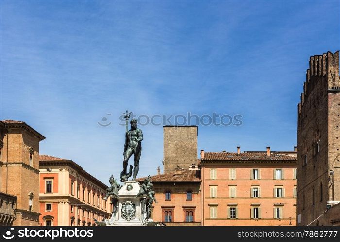 "The Fountain of Neptune is a monumental fountain which is located in Piazza Nettuno in Bologna, the Bolognese call it familiarly as "the Giant""