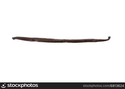 The fragrant vanilla isolated on a white background