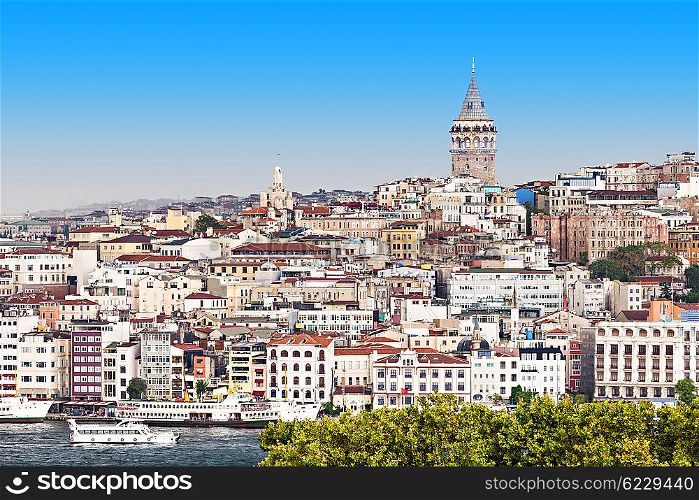 The Galata Tower (Galata Kulesih) ? called Christea Turris by the Genoese is a medieval stone tower in Istanbul, Turkey