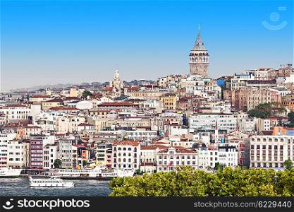 The Galata Tower (Galata Kulesih) ? called Christea Turris by the Genoese is a medieval stone tower in Istanbul, Turkey