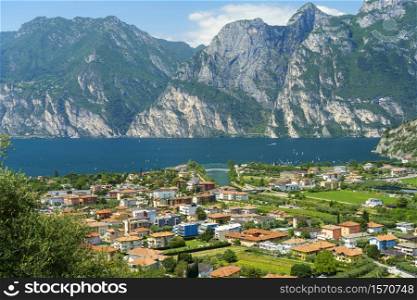 The Garda lake at Torbole, Trento, Trentino Alto Adige, Italy, at summer