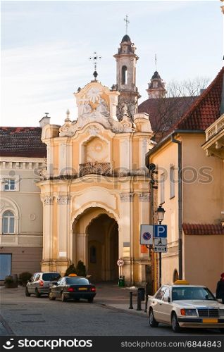 The gate leading from the street into the courtyard of the monastery Basilian