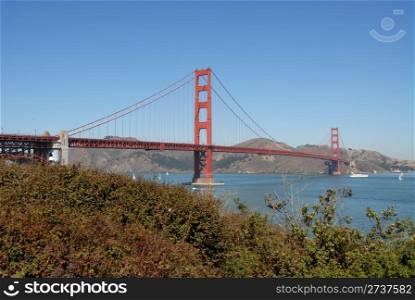 The Golden Gate Bridge from San Francisco, California
