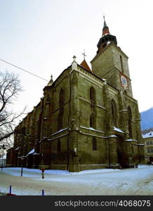 The Gothic Black Church, Brasov, Transylvania, Romania.