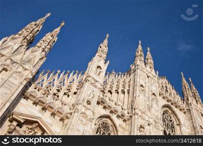 The Gothic cathedral took nearly six centuries to complete. It is the fourth largest cathedral in the world and by far the largest in Italy.