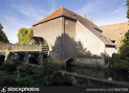 The Grathemer watermill in the Dutch village Grathem in the province Limburg. The Grathemer watermill