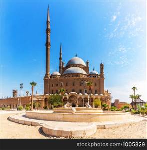 The Great Mosque of Muhammad Ali Pasha or Alabaster Mosque in Cairo.. The Great Mosque of Muhammad Ali Pasha or Alabaster Mosque in Cairo