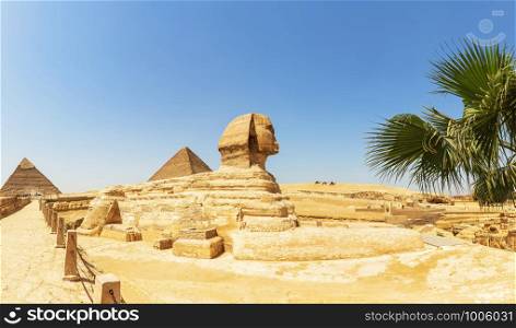 The Great Pyramids and the Great Sphinx panorama, Egypt.. The Great Pyramids and the Great Sphinx panorama, Egypt