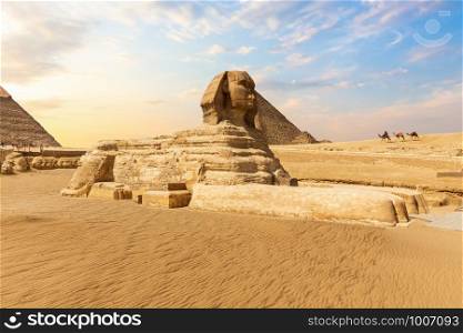 The Great Sphinx near the Pyramids of Giza, Egypt.. The Great Sphinx near the Pyramids of Giza, Egypt