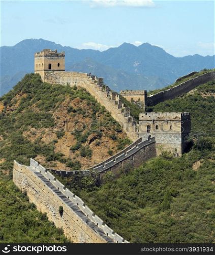 The Great Wall of China at Jinshanling near Beijing in the Peoples Republic of China.