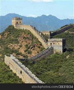 The Great Wall of China at Jinshanling near Beijing in the Peoples Republic of China.