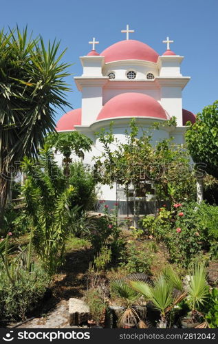 The Greek Orthodox Church of the Twelve Apostles in Capernaum